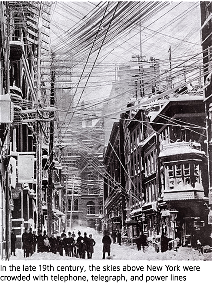 power cables in New York